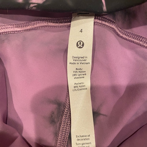 NWT Lululemon Power Thru HR Tight 25”, Size 4 - Picture 3 of 3